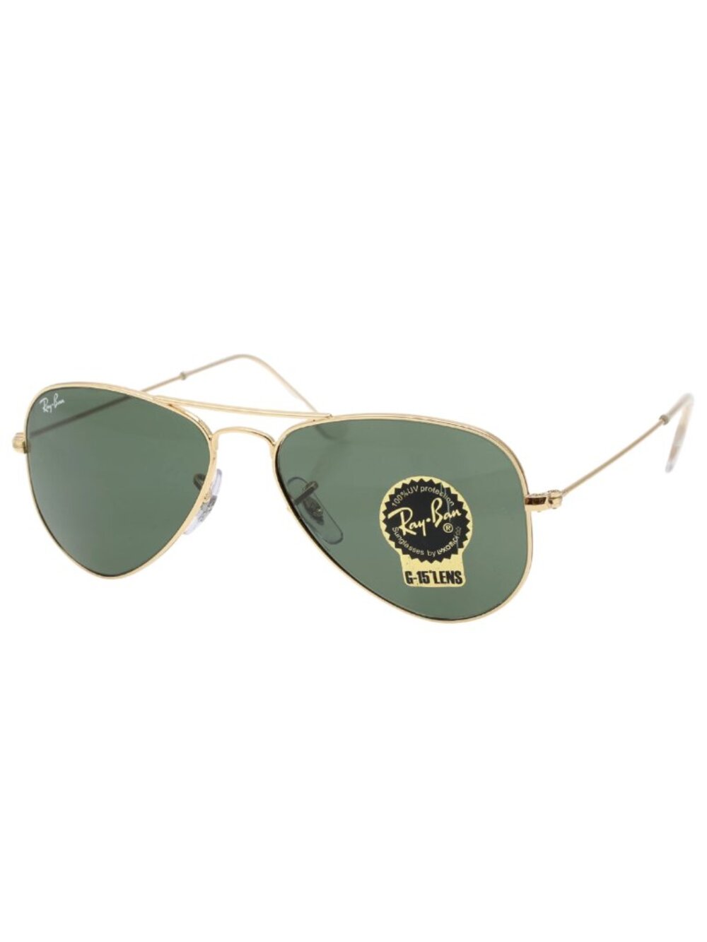 Ray-Ban Sunglasses RB3025 Aviator Classic Gold Frame Green Lenses 58mm Unisex